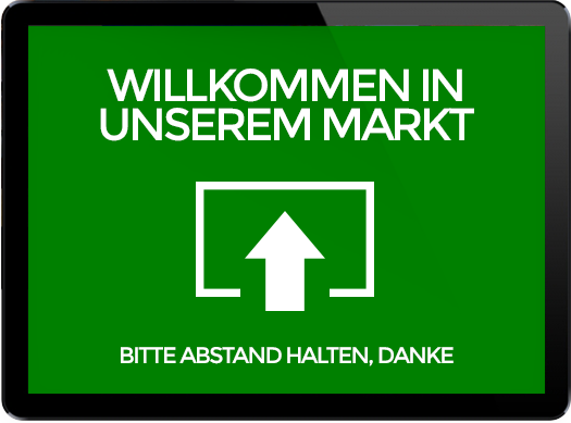 Virenschutz von Cucos Retail Systems GmbH mit einer automatischen kamerabasierten Kundenzählung im Eingangsbereich, um zum Schutz vor Tröpfchen- und Schmierinfektionen die Anzahl der Personen in Läden und Geschäften gemäß den gesetzlichen Bestimmungen zu beschränken.